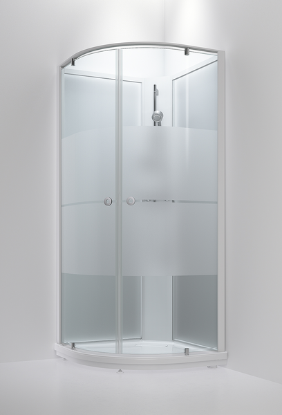 Suihkukaappi INR Bric 5 91x91cm Streak/valkoinen