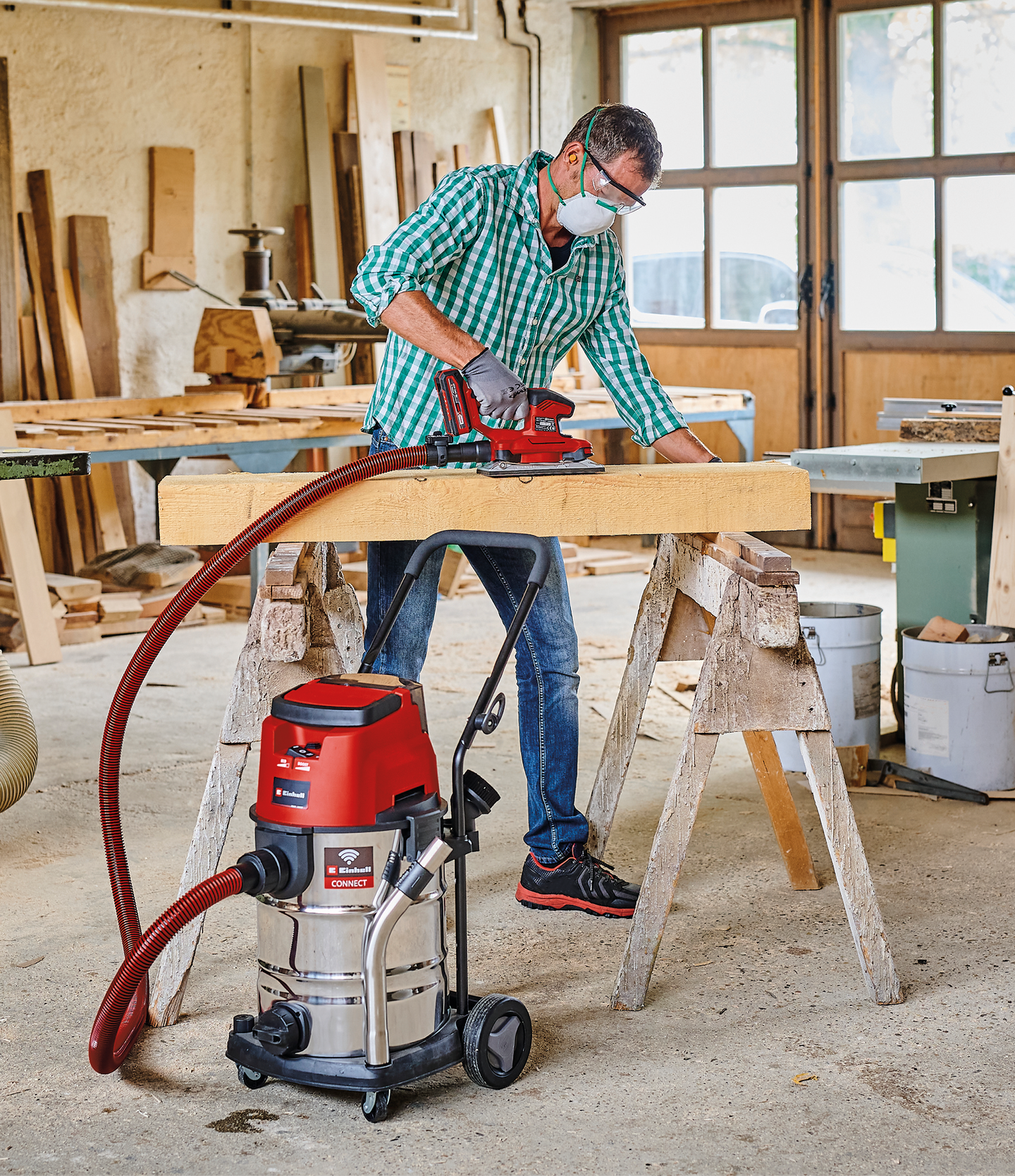 Akkumärkä-kuivaimuri Einhell Power-X-Change TP-VC 36/30 S Auto-Solo