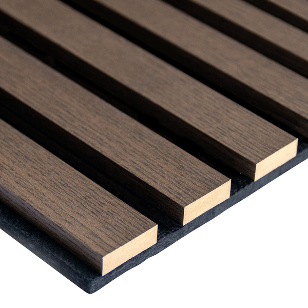 Akustiikkarimapaneeli Cello 22x600x2700mm savutammi 4cm rima