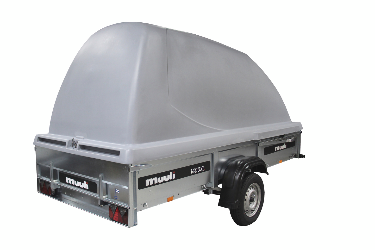 Peräkärry Muuli 1400XL kuomulla (ei sis. kuomun asennusta)