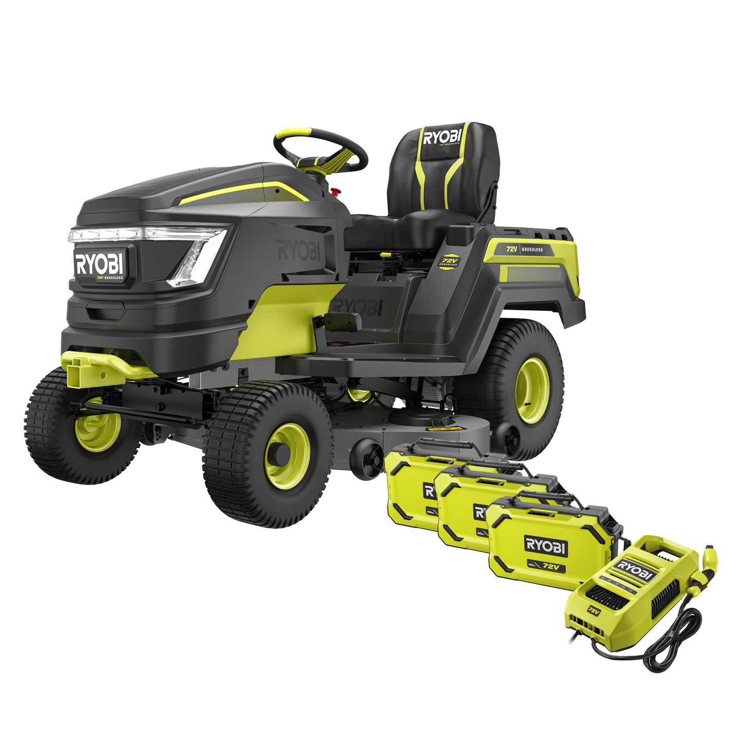 Akkuajoleikkuri Ryobi RY72TMX117-310 72V 3x10Ah