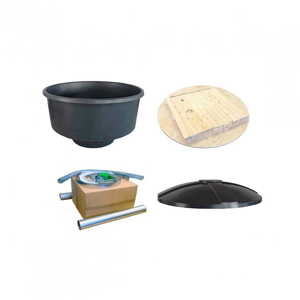 Kylpytynnyri PW-Spa TSI Classic maalaamaton/tummanharm.