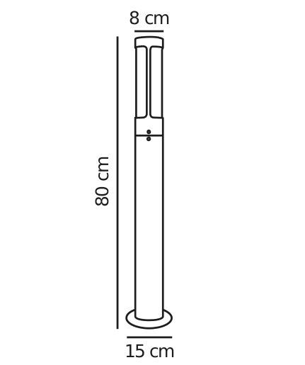 Ulkopylväsvalaisin Nordlux Helix GU10 corten