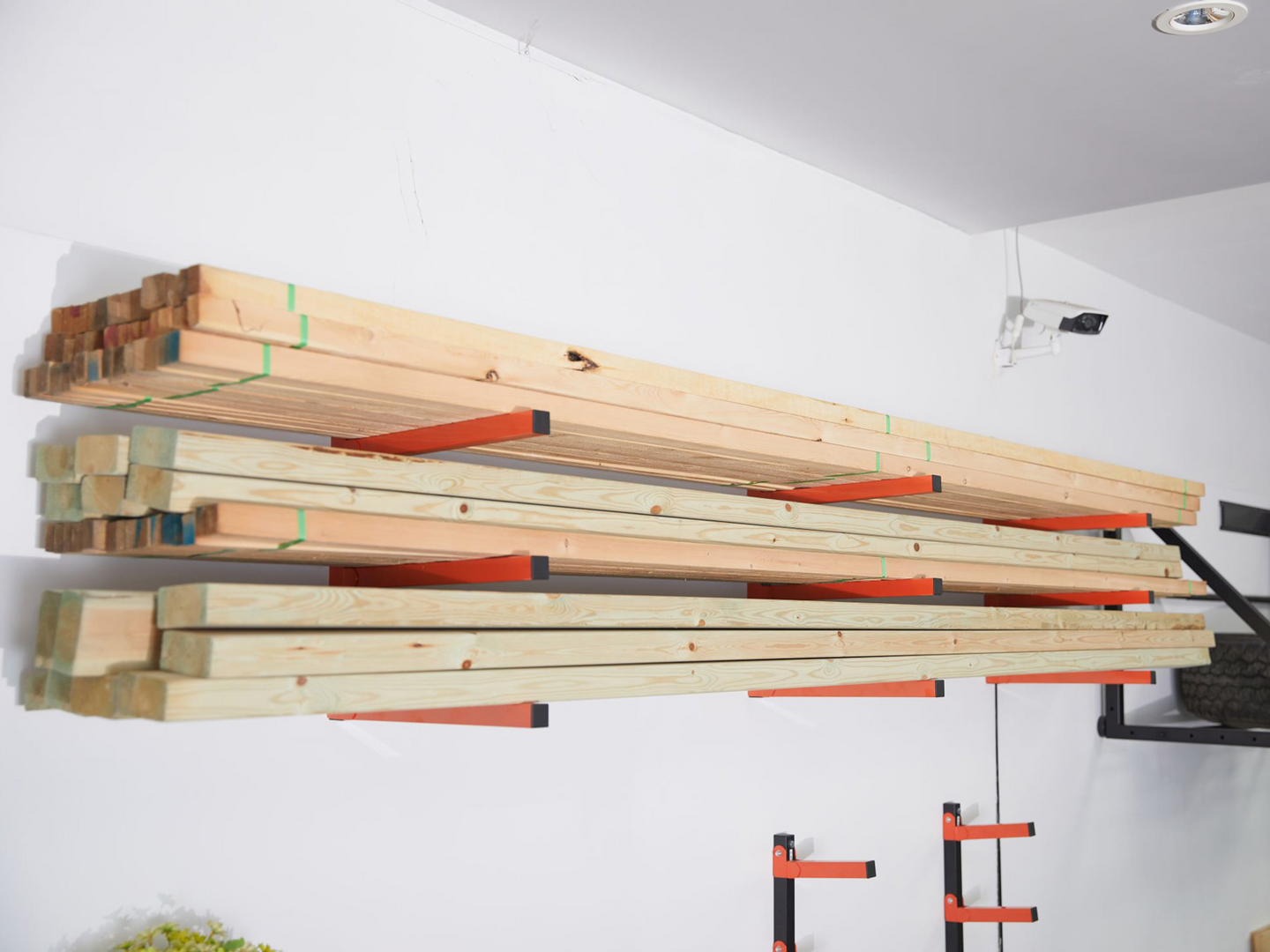 Puutavaran säilytysteline Pisla taitettava 2kpl