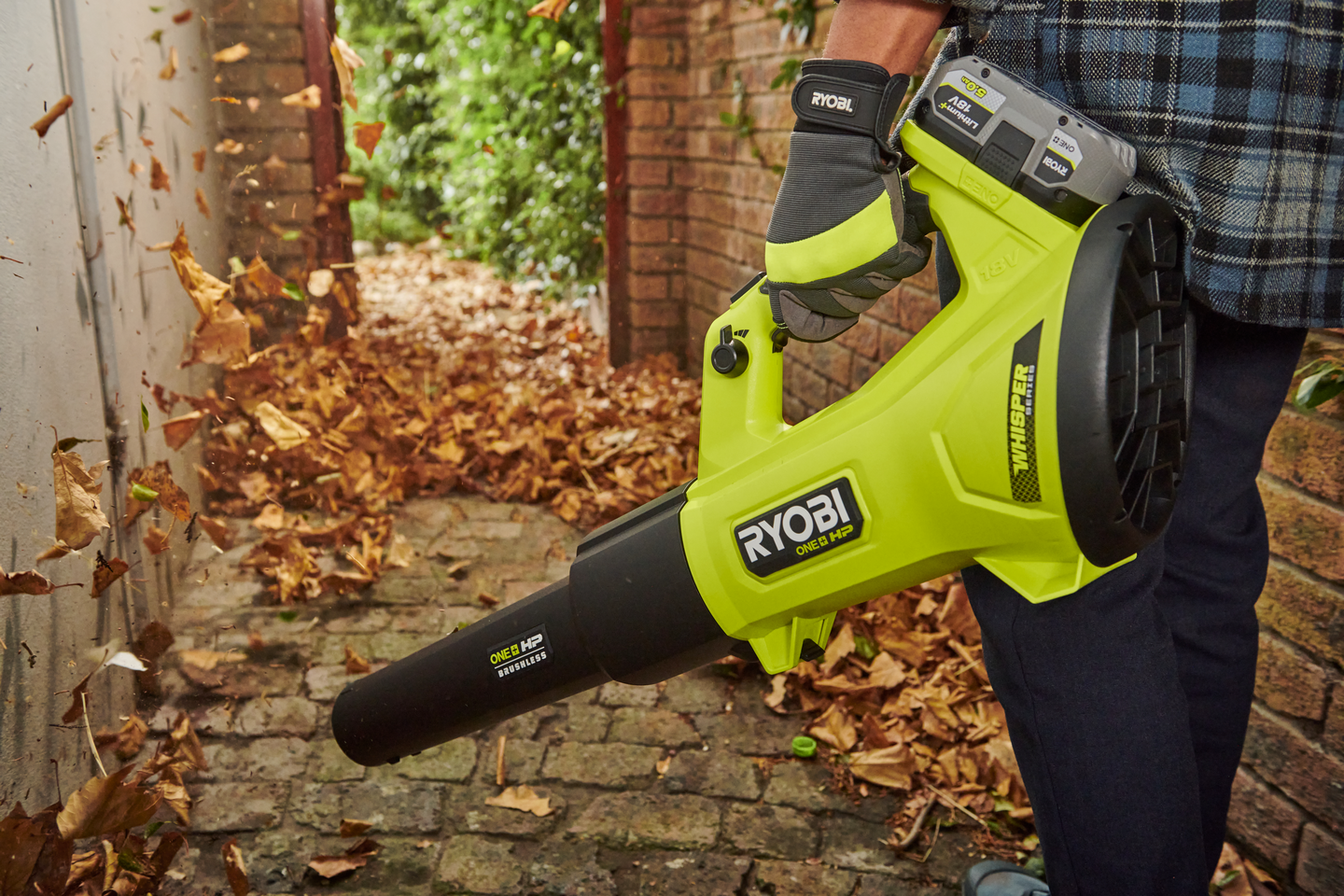 Akkupuhallin Ryobi RY18BLXD 18V ONE+ HP runko