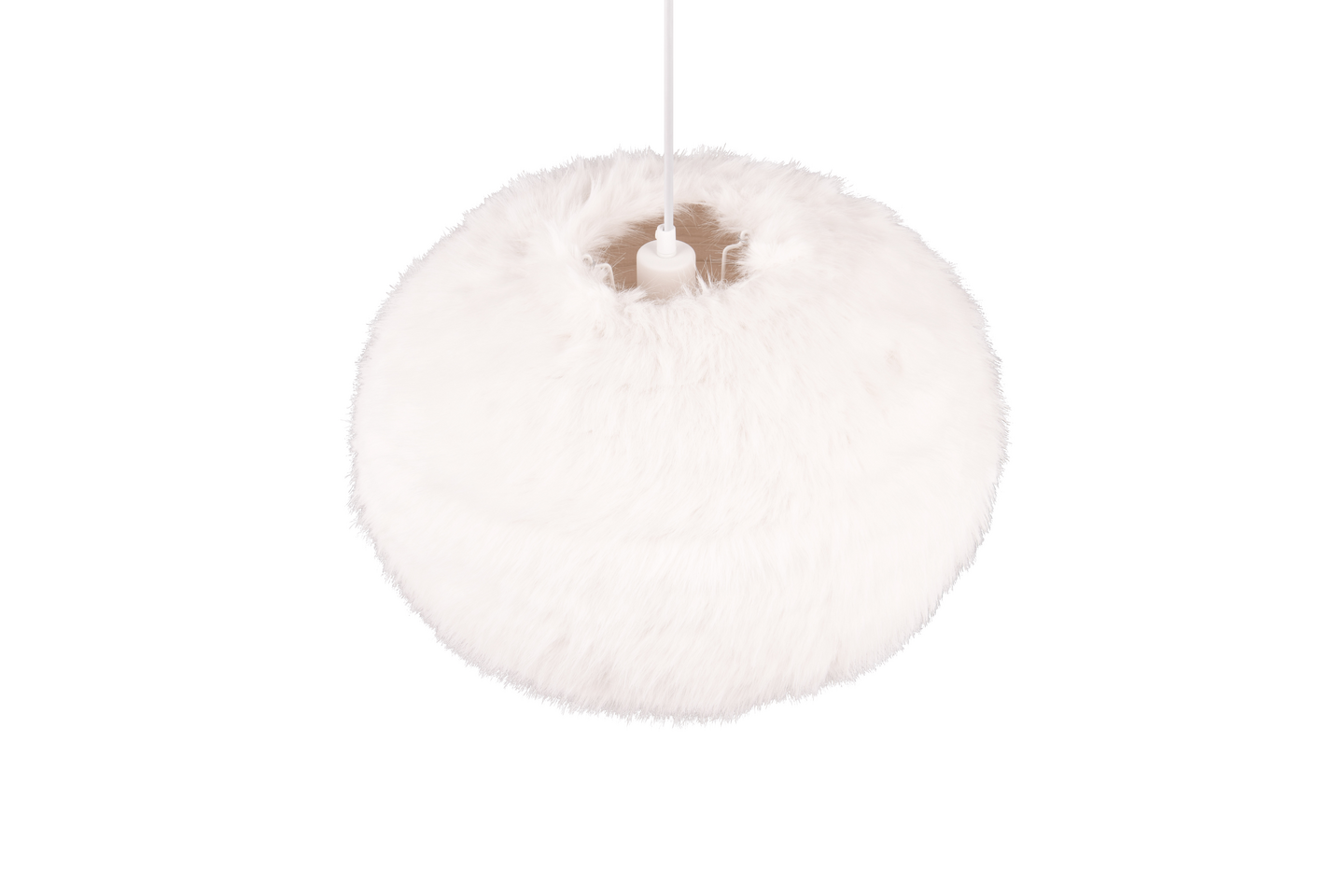 Riippuvalaisin TRIO Furry 50cm E27 10W valkoinen