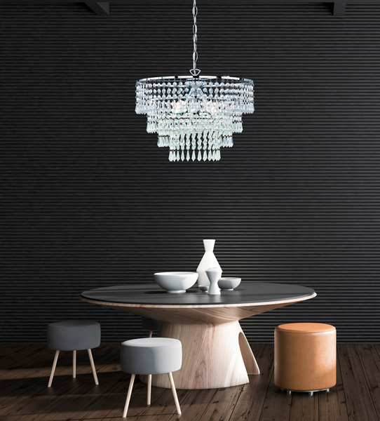 Riippuvalaisin TRIO Orient 3xE14 40W 42cm kromi