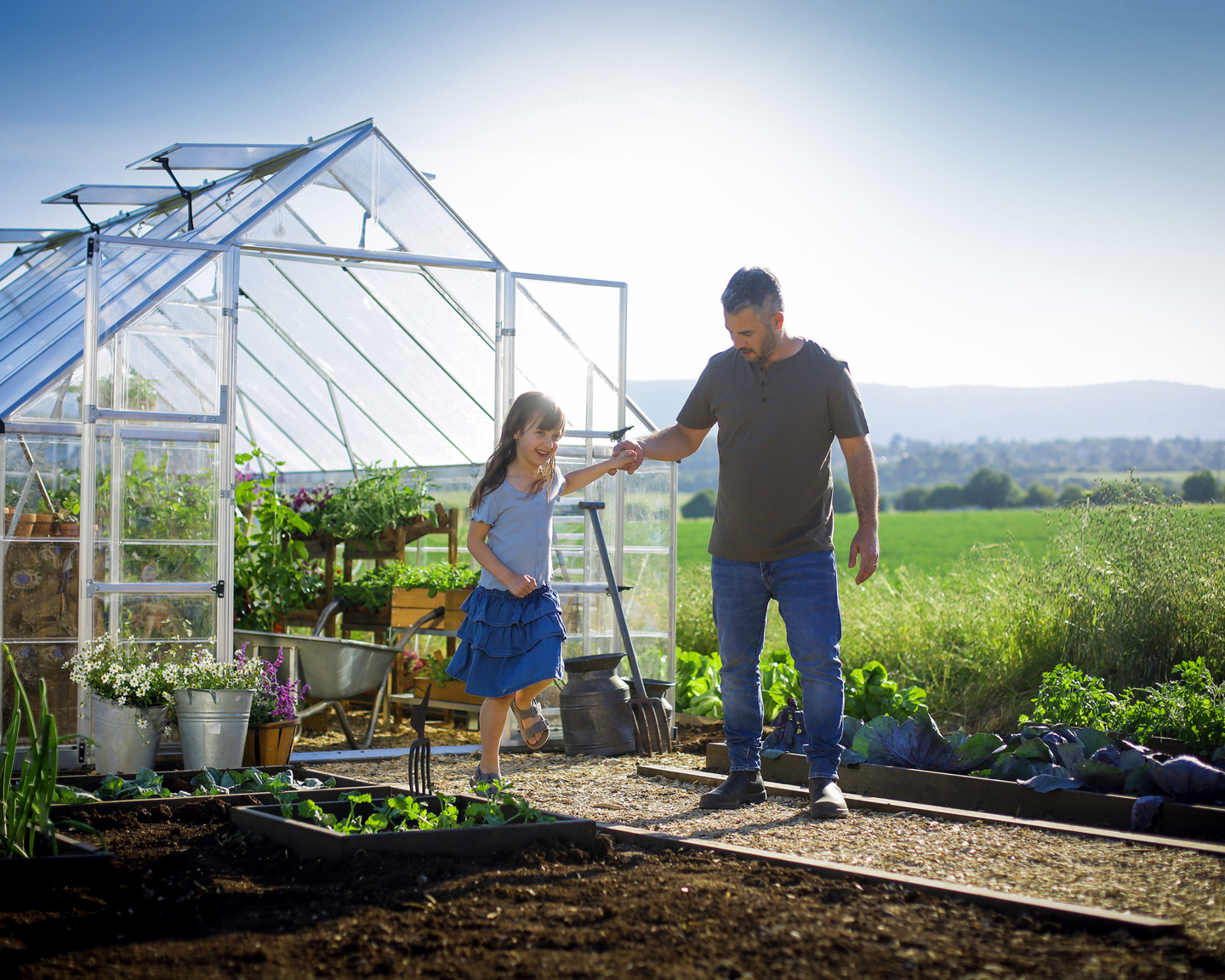 Kasvihuone Canopia Balance 14,3m² hopea