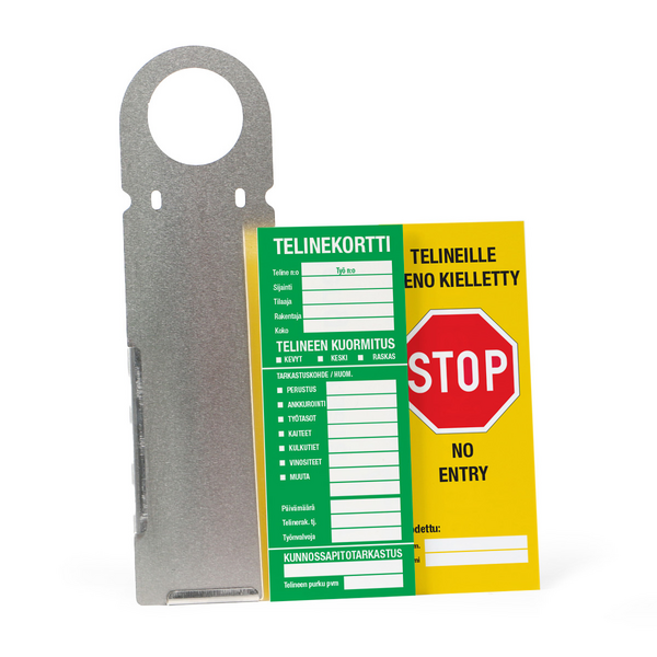 Kyltti Telinekortti ja kotelo 80x200