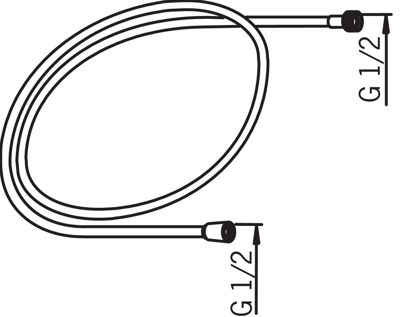 Suihkuletku Oras 241020-60 2m