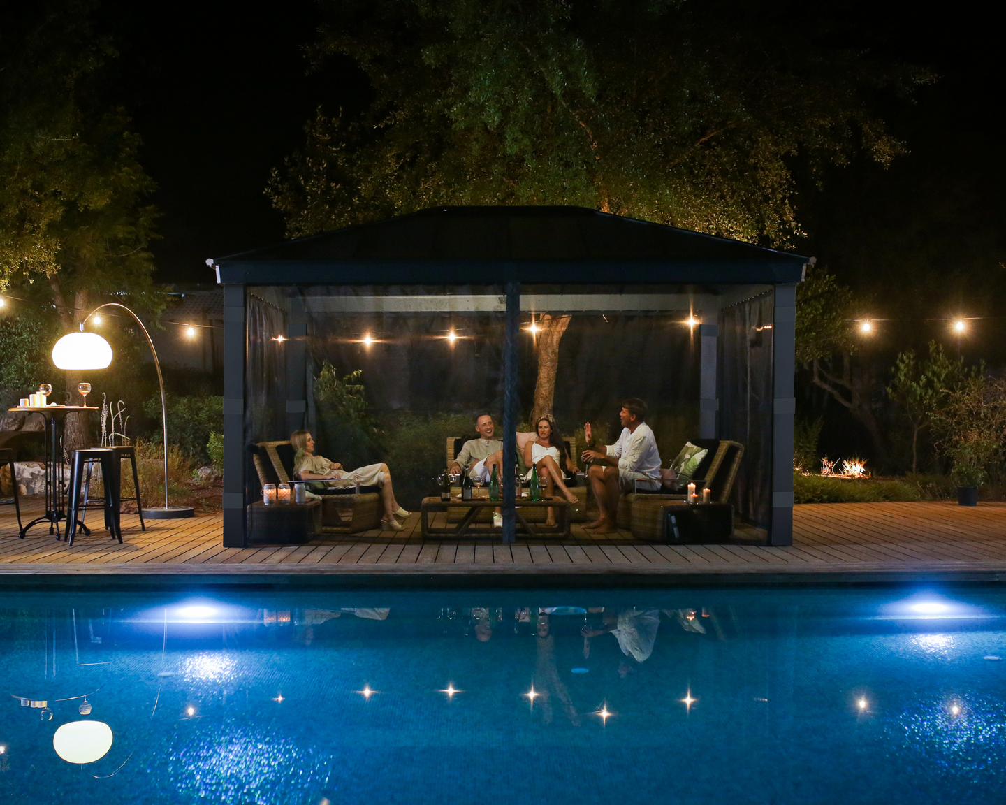 Pergola Palram Dallas 4900 487x363x296cm antrasiitti