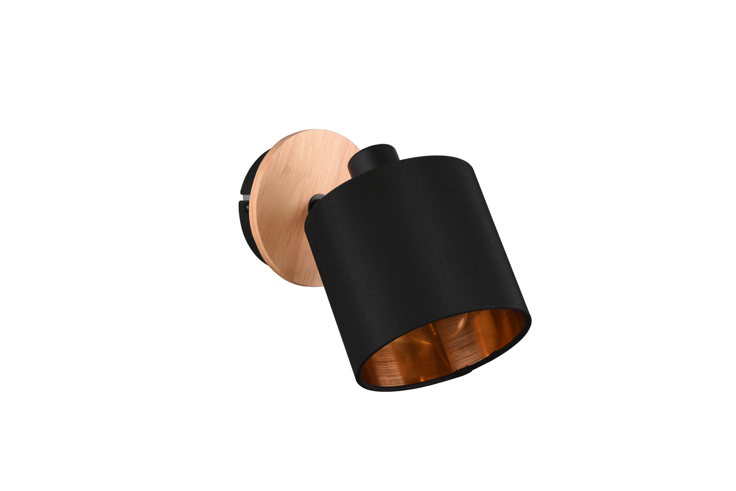 Spotti TRIO Tommy E14 1-osainen mattamusta/puu