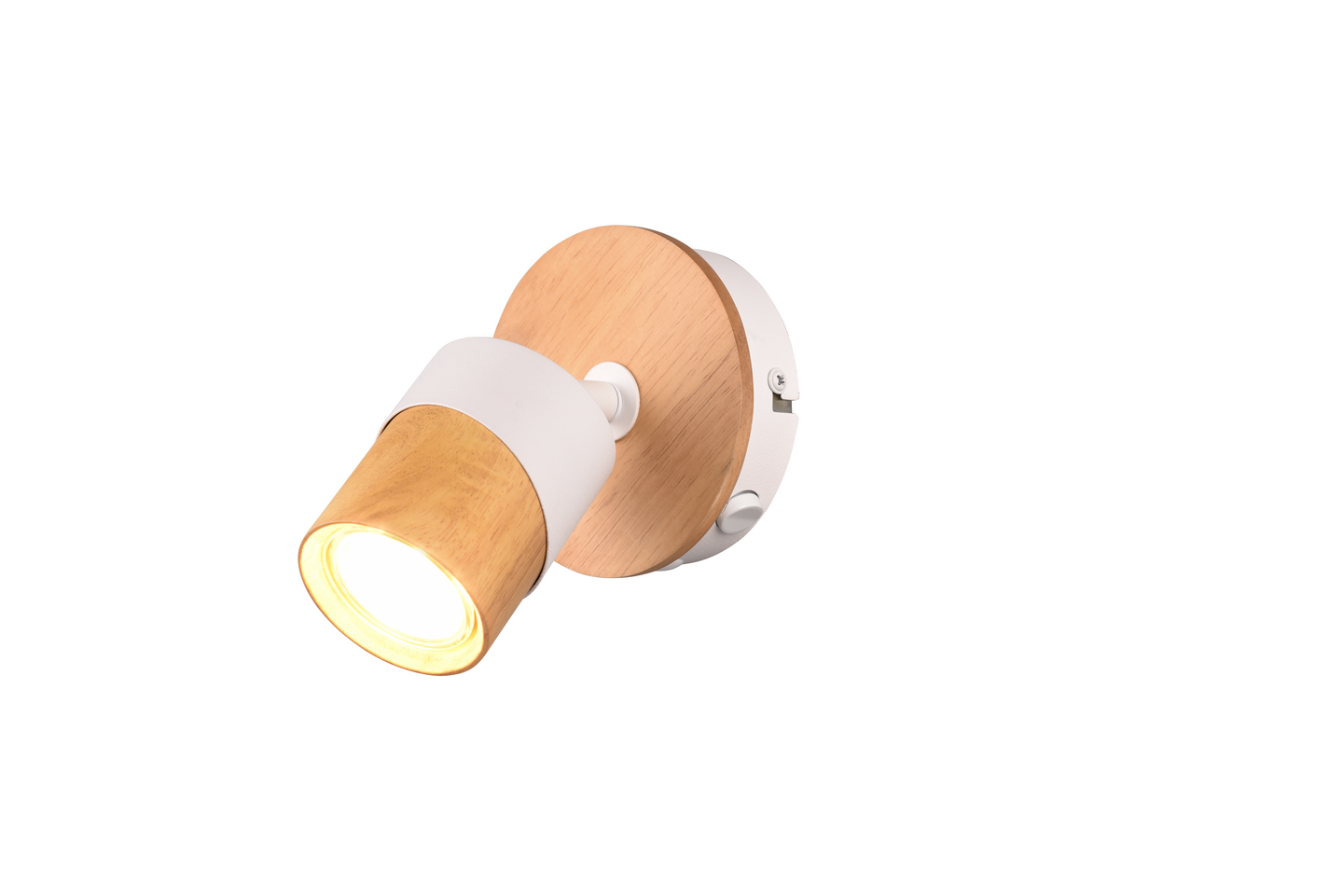Spotti TRIO Aruni GU10 1-osainen puu/mattavalkoinen