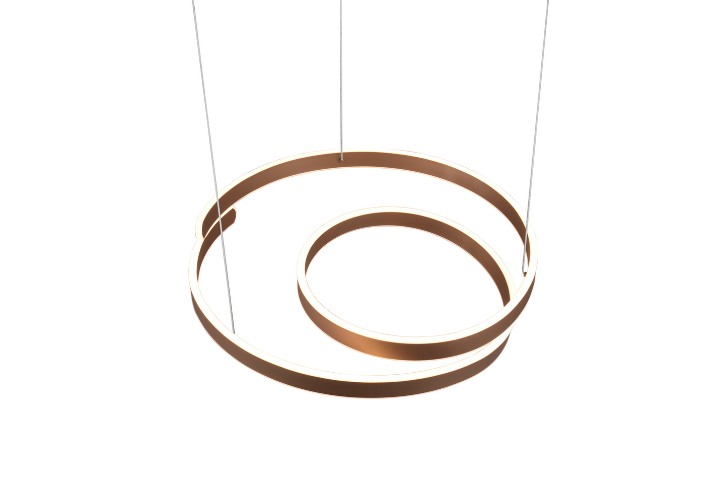 Riippuvalaisin TRIO Marnie led 8000lm 65cm kahvinruskea