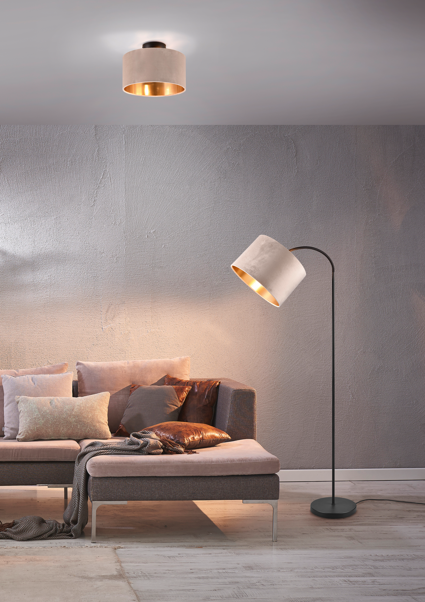 Kattovalaisin TRIO Julieta 2xE14 30cm beige