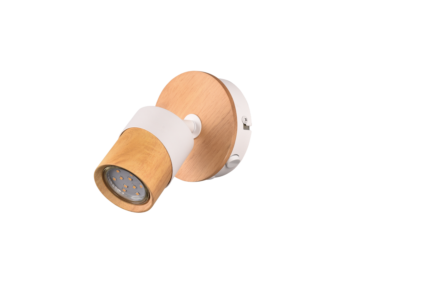 Spotti TRIO Aruni GU10 1-osainen puu/mattavalkoinen