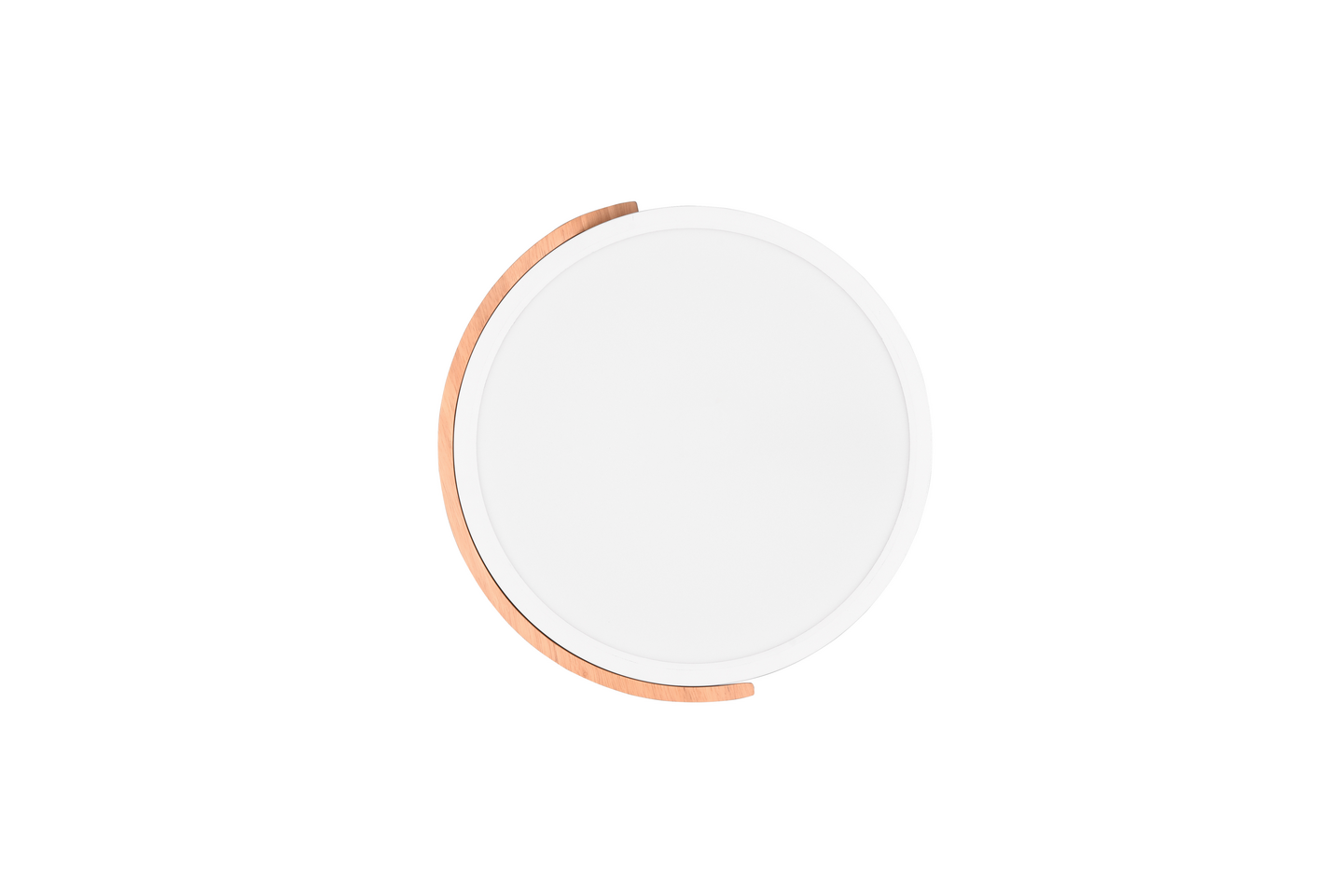 Plafondi TRIO Jano led 2400lm 31cm mattavalkoinen/puu