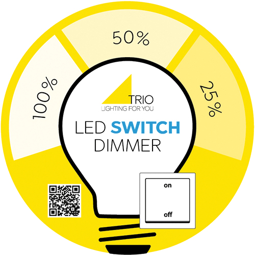 Plafondi TRIO Jano led 2400lm 31cm mattavalkoinen/puu