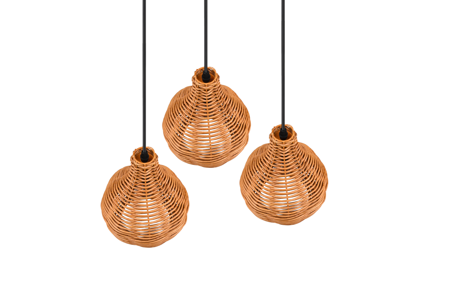 Riippuvalaisin TRIO Sprout E14 3-osainen rottinki