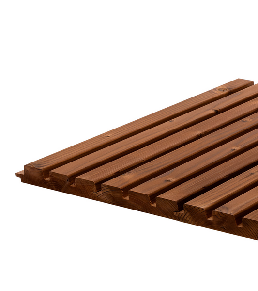 Paneeli Luna Triple 32x140x4800 lämpökäsitelty kuusi