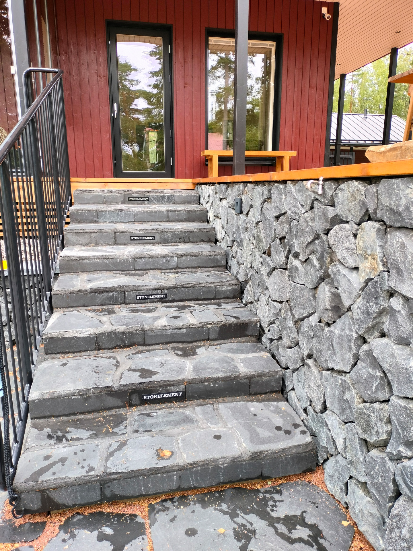 Kiviporraselementti Stonelement-Slate 1200x500x120-190mm