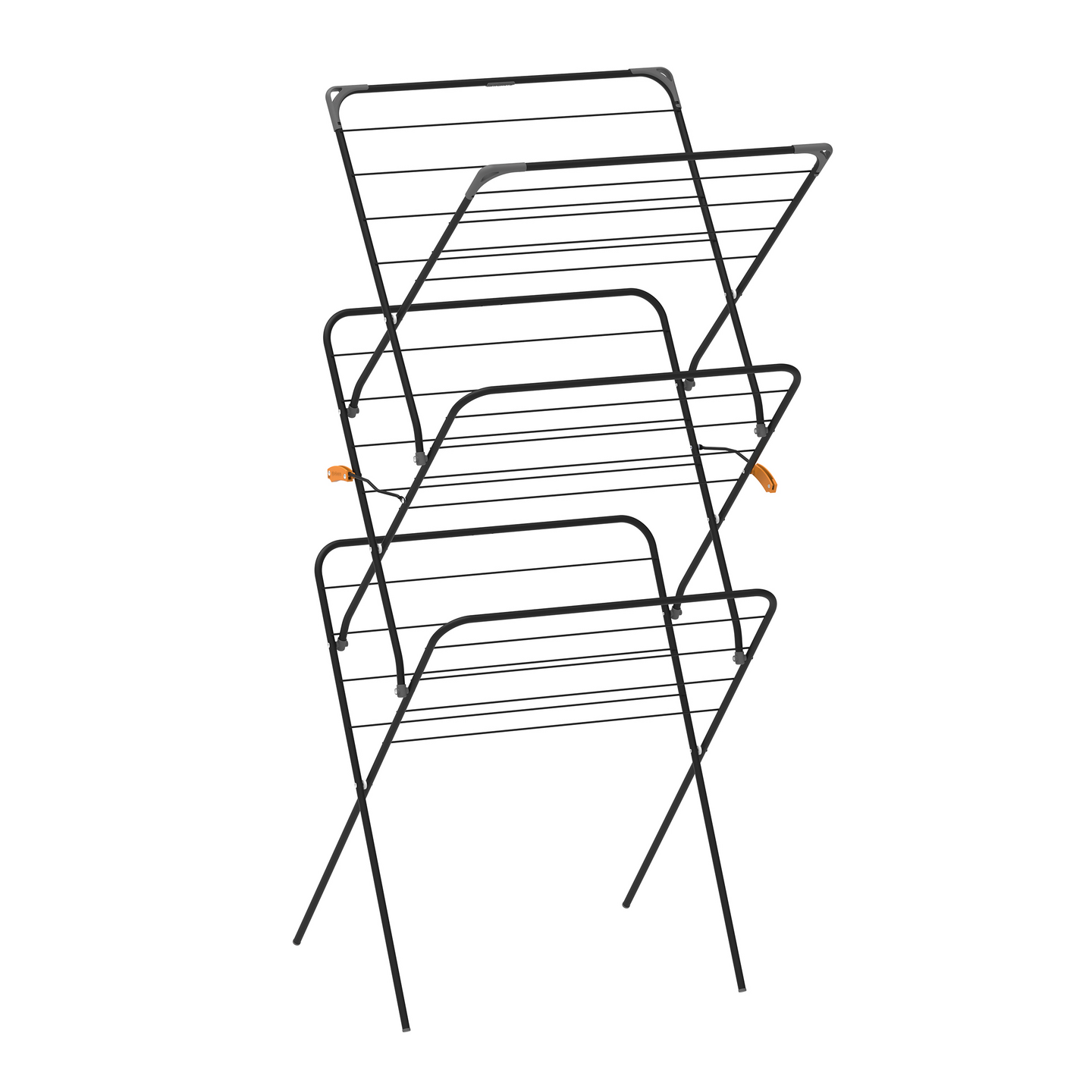 Sini kuivausteline Rise musta