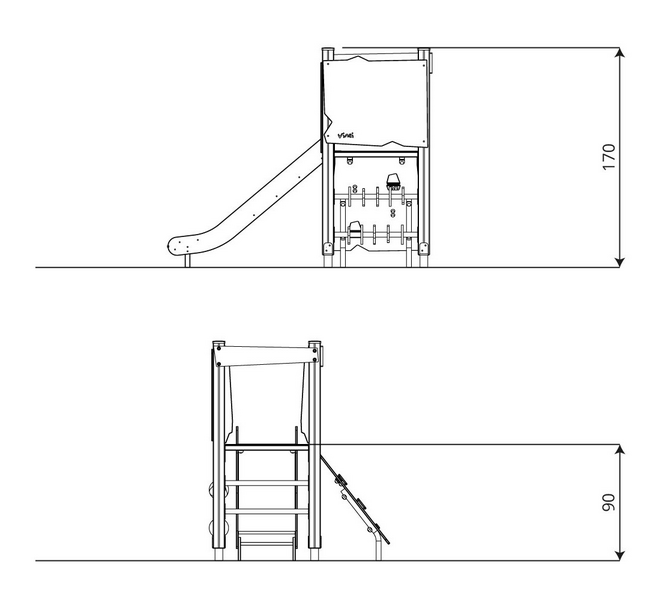 Liukumäki Leikkiturva VWD 1403 1kpl