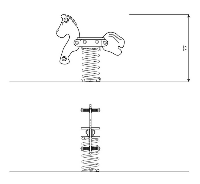 Jousikeinu Hevonen Leikkiturva V 0604C4 1kpl