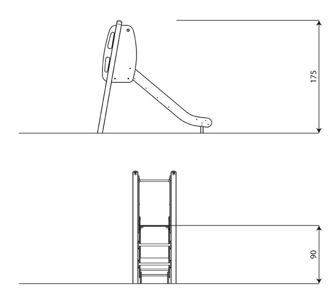 Liukumäki Leikkiturva V 0830 M2 1kpl