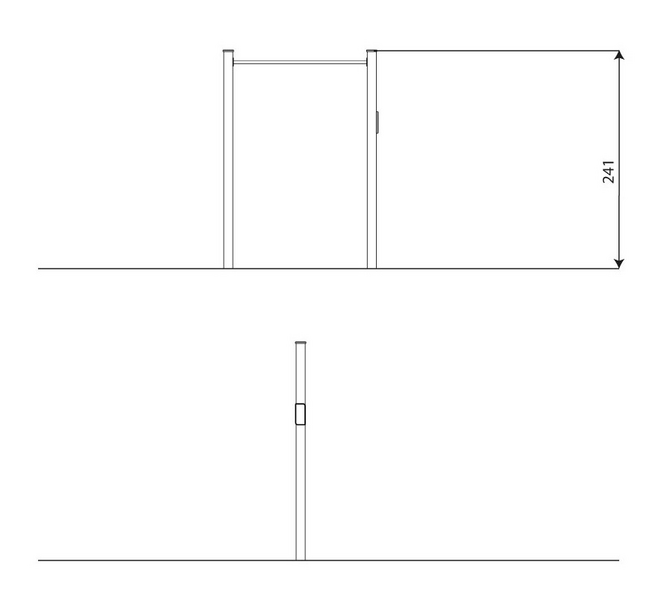 Voimistelu- ja leuanvetotanko Leikkiturva V 2307 1kpl