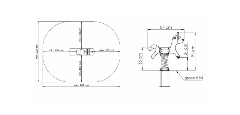 Jousikeinu Leikkiturva Kettu K177211 1kpl