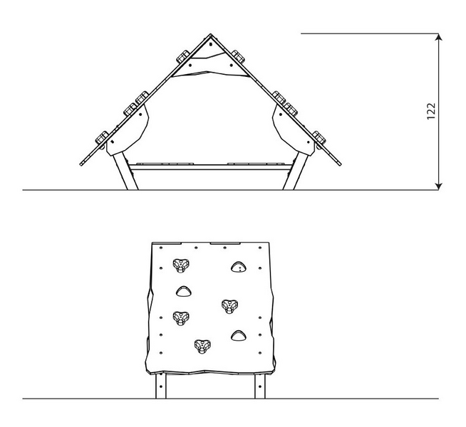Leikkikatos kiipeilykatolla Leikkiturva V 0310 1kpl