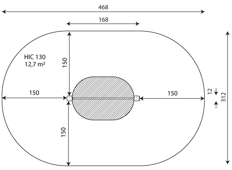 Voimistelu- ja leuanvetotanko Leikkiturva V 2307 1kpl