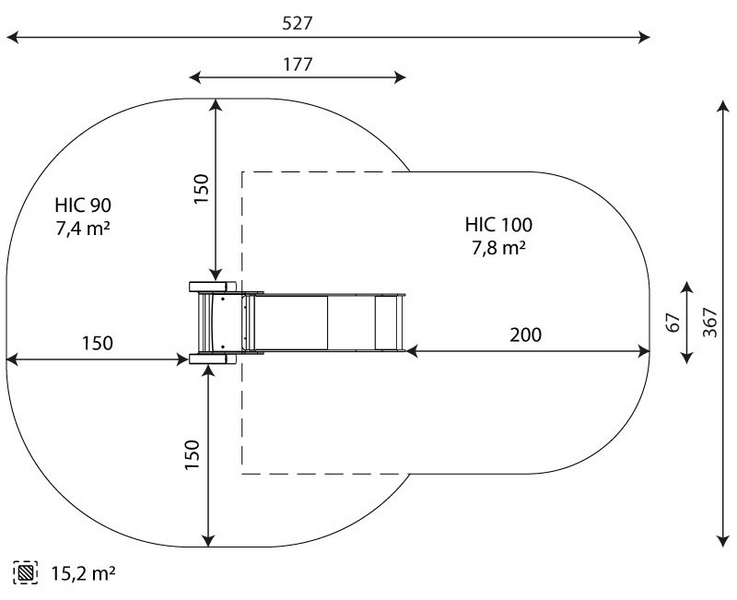 Liukumäki Leikkiturva V 0830 M2 1kpl