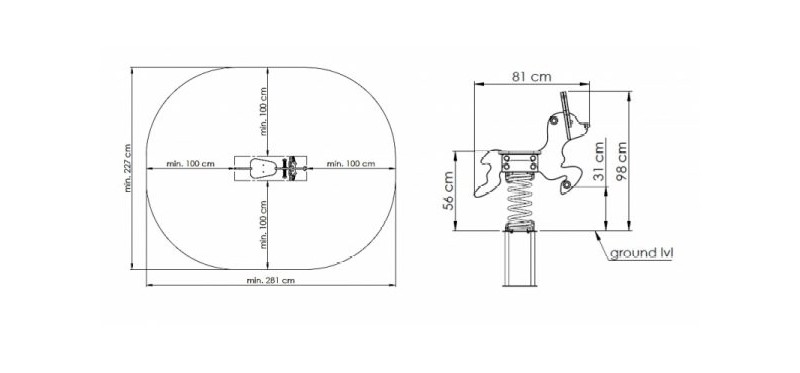 Jousikeinu Leikkiturva Poro K177111 1kpl