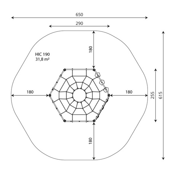 Kiipeilykehä Leikkiturva VWD 1420 1kpl