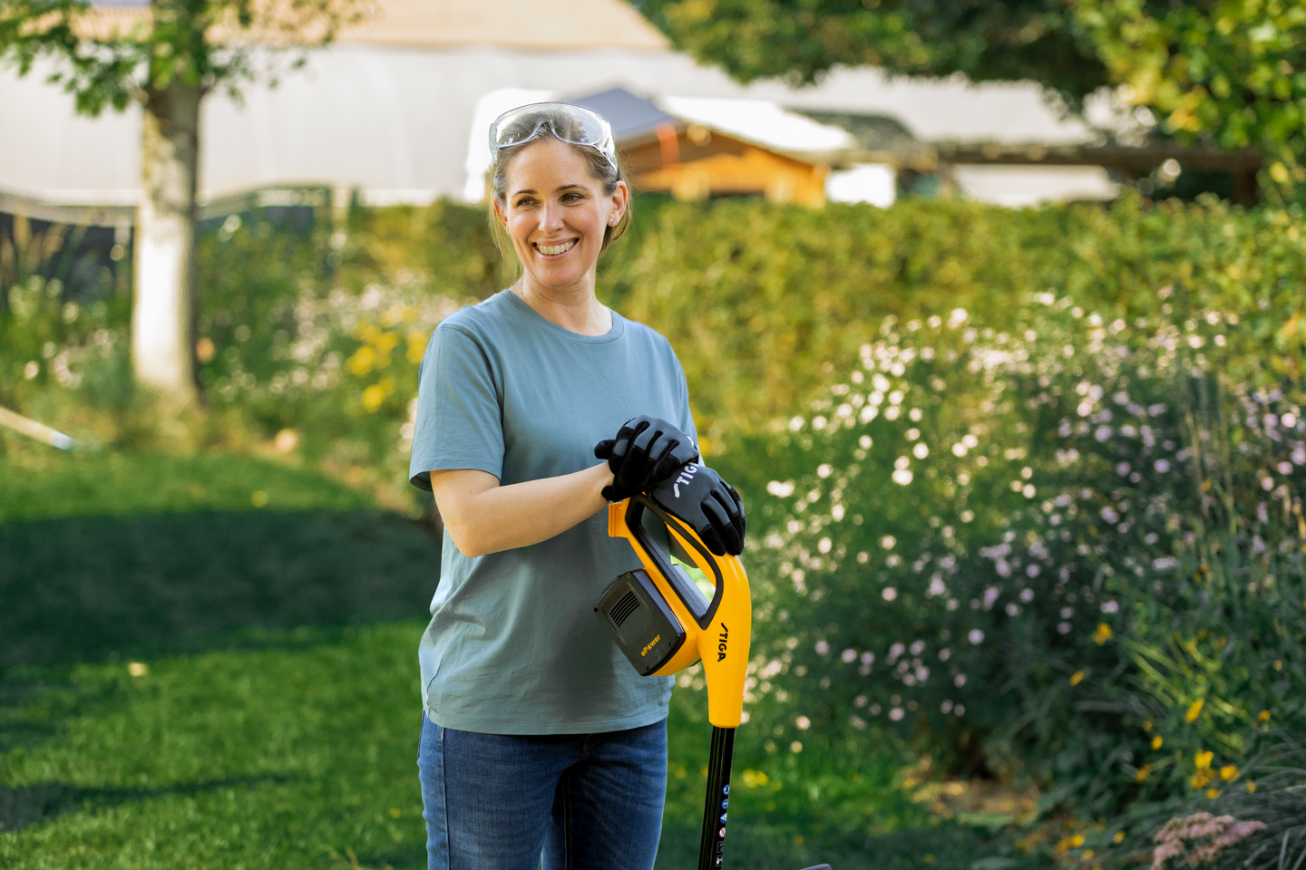 Akkutrimmeri Stiga GT 300e Kit 2x2,0Ah