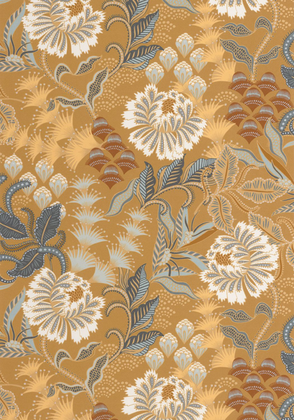 Kuitutapetti Casadeco Derby 89282248 Bloomsbury Jaune Curry 10,05m