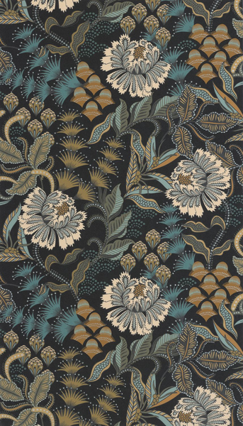 Kuitutapetti Casadeco Derby 89289754 Bloomsbury Noir Reglisse 10,05m