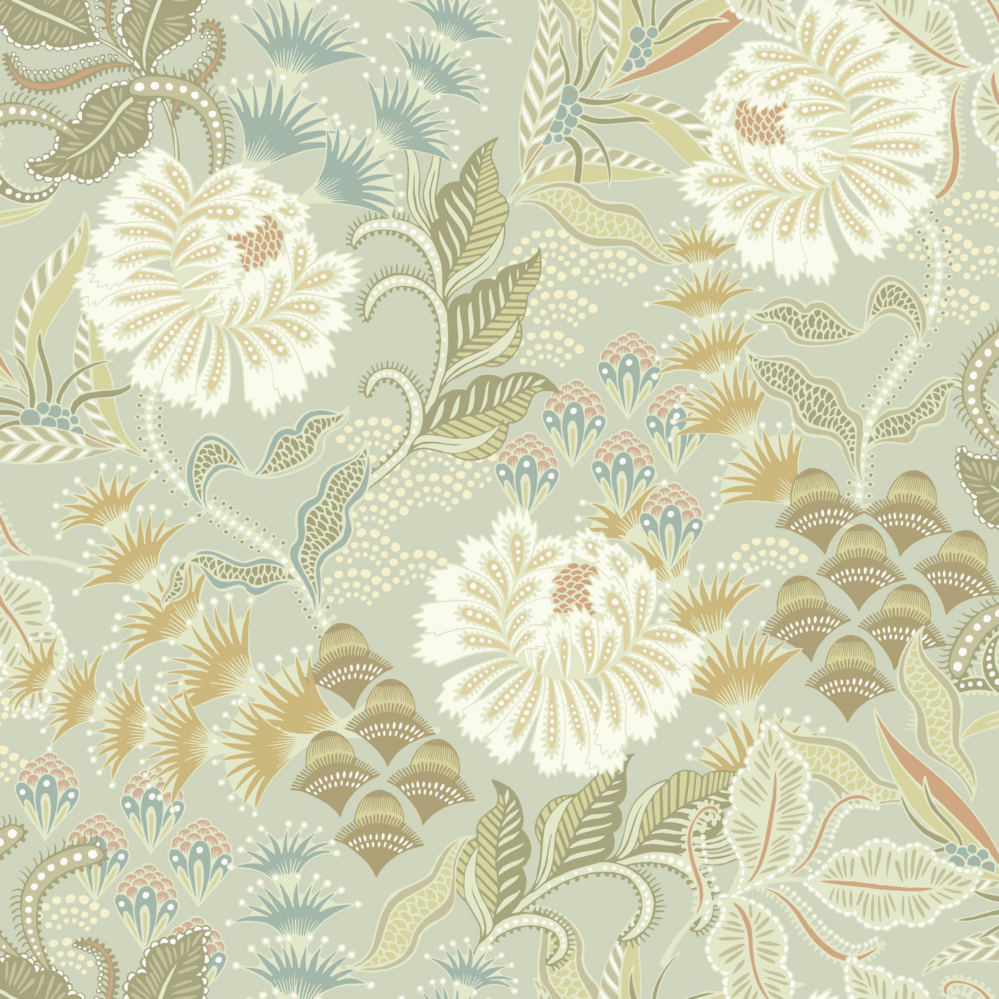 Kuitutapetti Casadeco Derby 89287530 Bloomsbury Vert Amande 10,05m