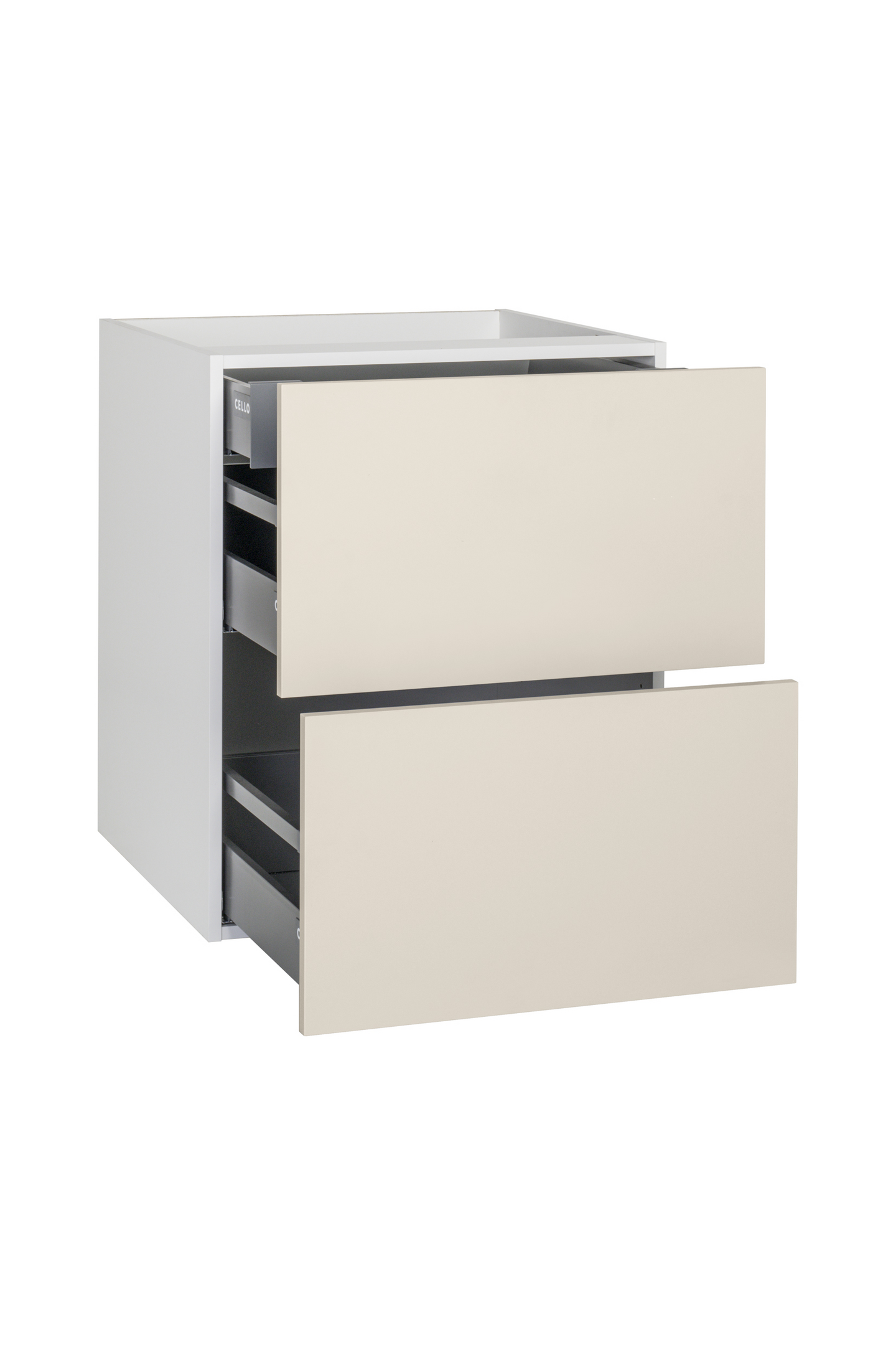 Alakaappi Cello Keittiö 71cm 2 laatikolla ja sisälaatikolla