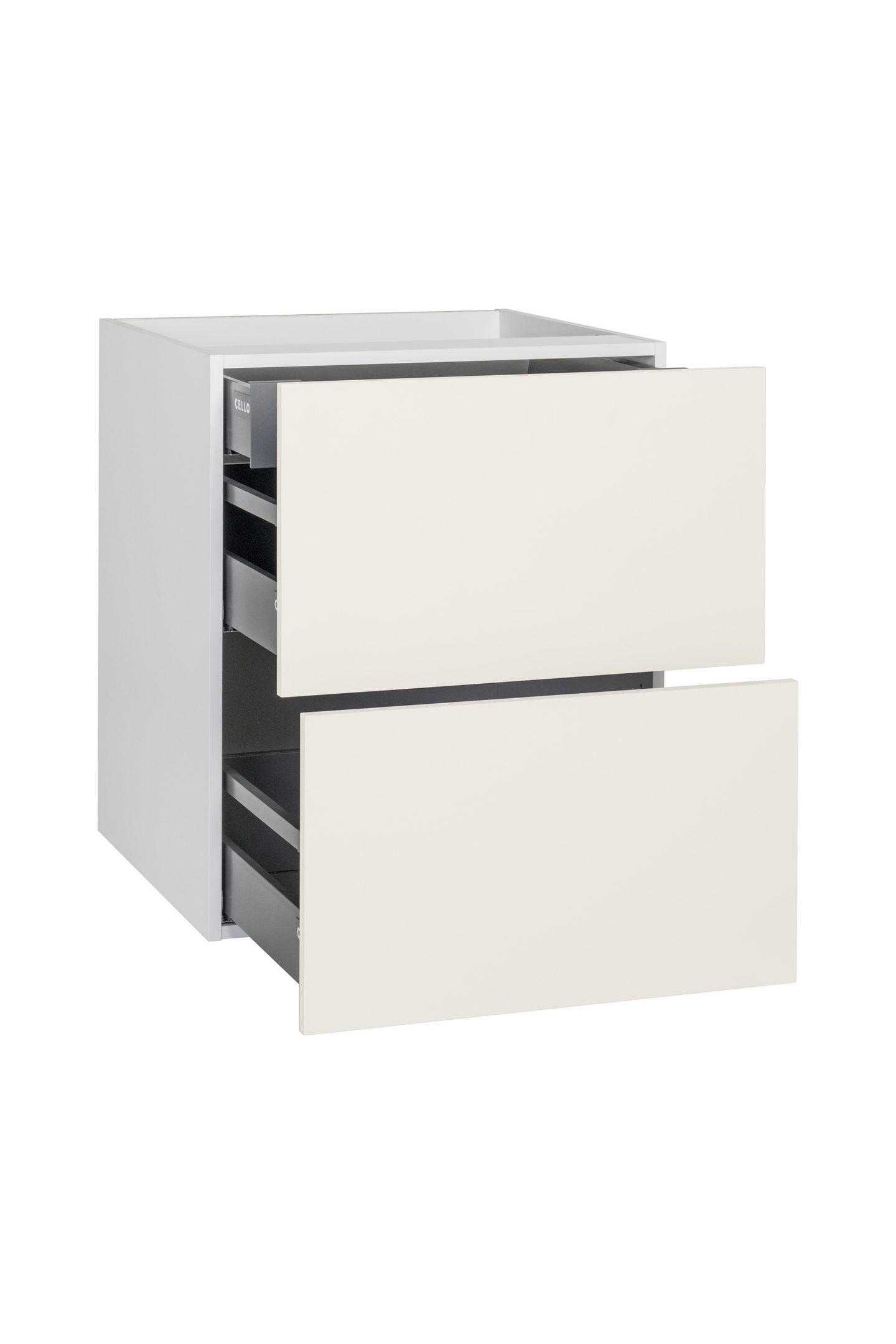 Alakaappi Cello Keittiö 71cm 2 laatikolla ja sisälaatikolla