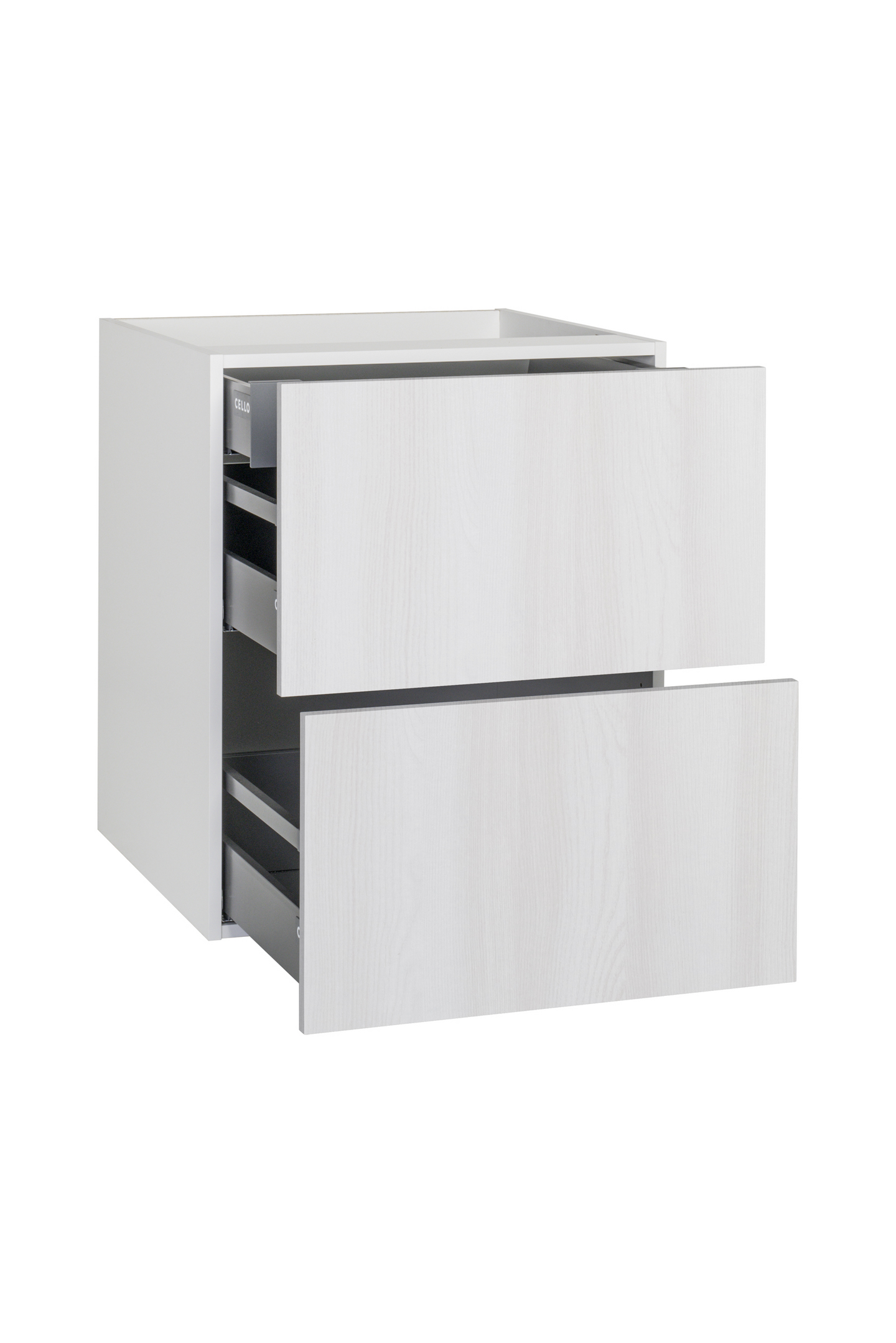 Alakaappi Cello Keittiö 71cm 2 laatikolla ja sisälaatikolla