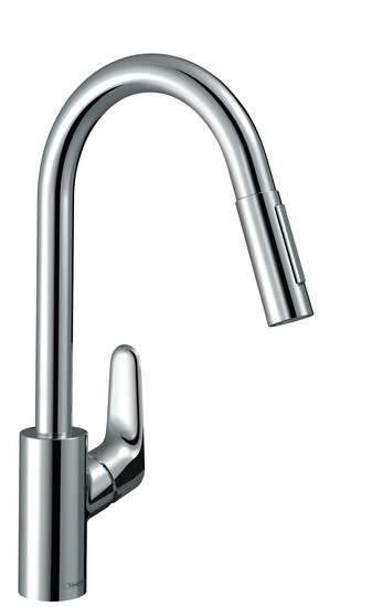 Keittiöhana Hansgrohe 31846000 Focus 240 2 Jet ulosvedettävä