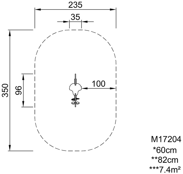 Jousikeinu Kompan Ratsu 60cm musta