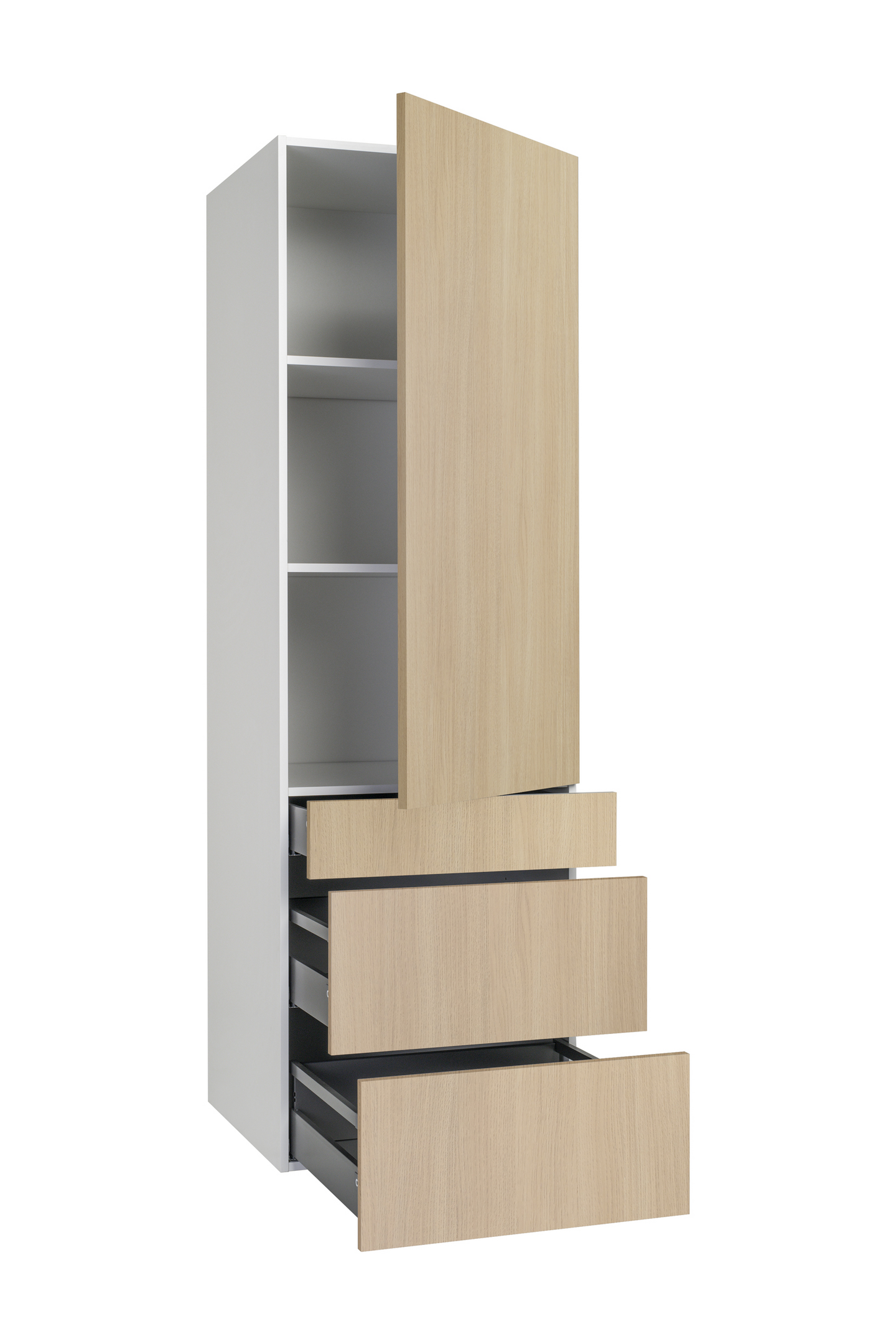 Hyllykomero Cello Keittiö 192cm 3 laatikolla