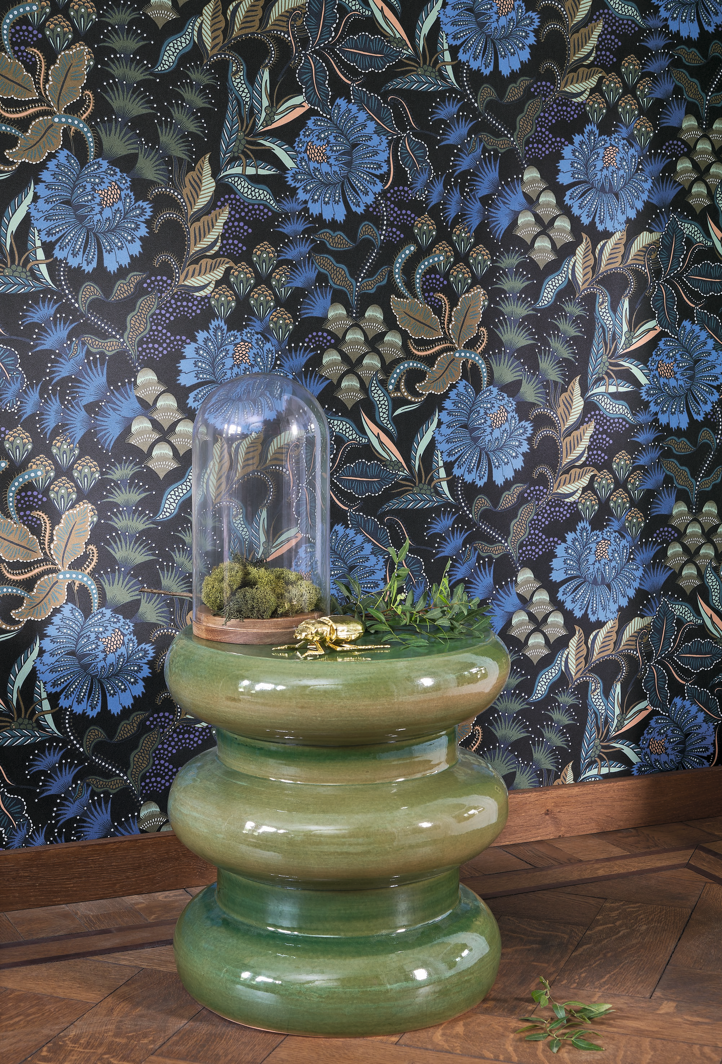 Kuitutapetti Casadeco Derby 89286312 Bloomsbury Bleu Indigo 10,05m