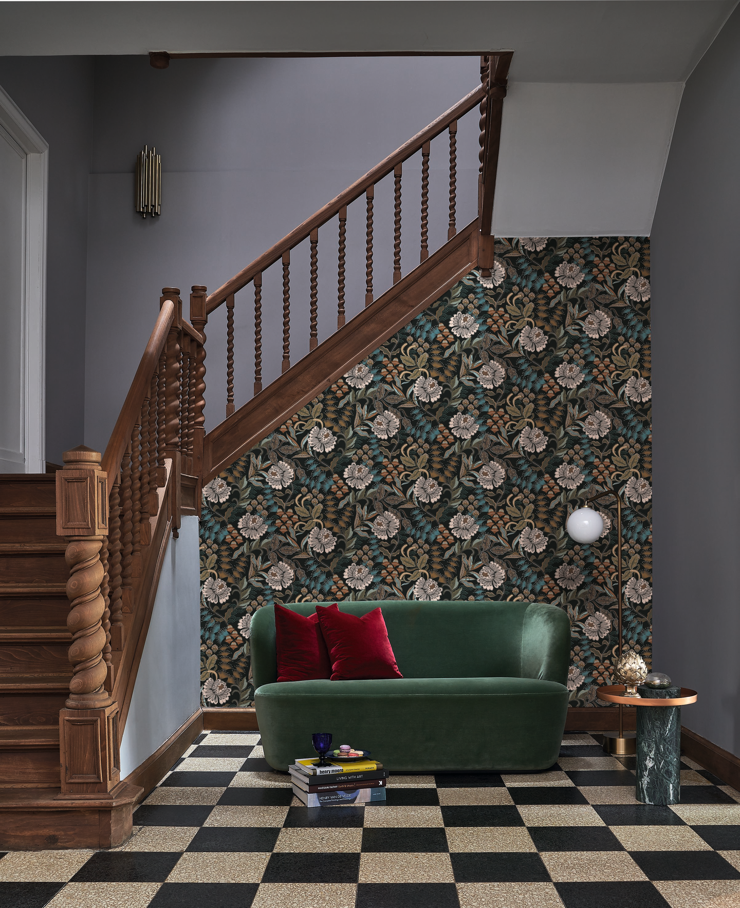 Kuitutapetti Casadeco Derby 89289754 Bloomsbury Noir Reglisse 10,05m