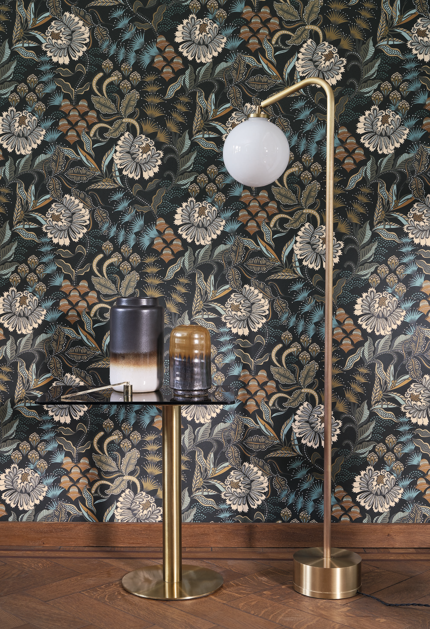 Kuitutapetti Casadeco Derby 89289754 Bloomsbury Noir Reglisse 10,05m