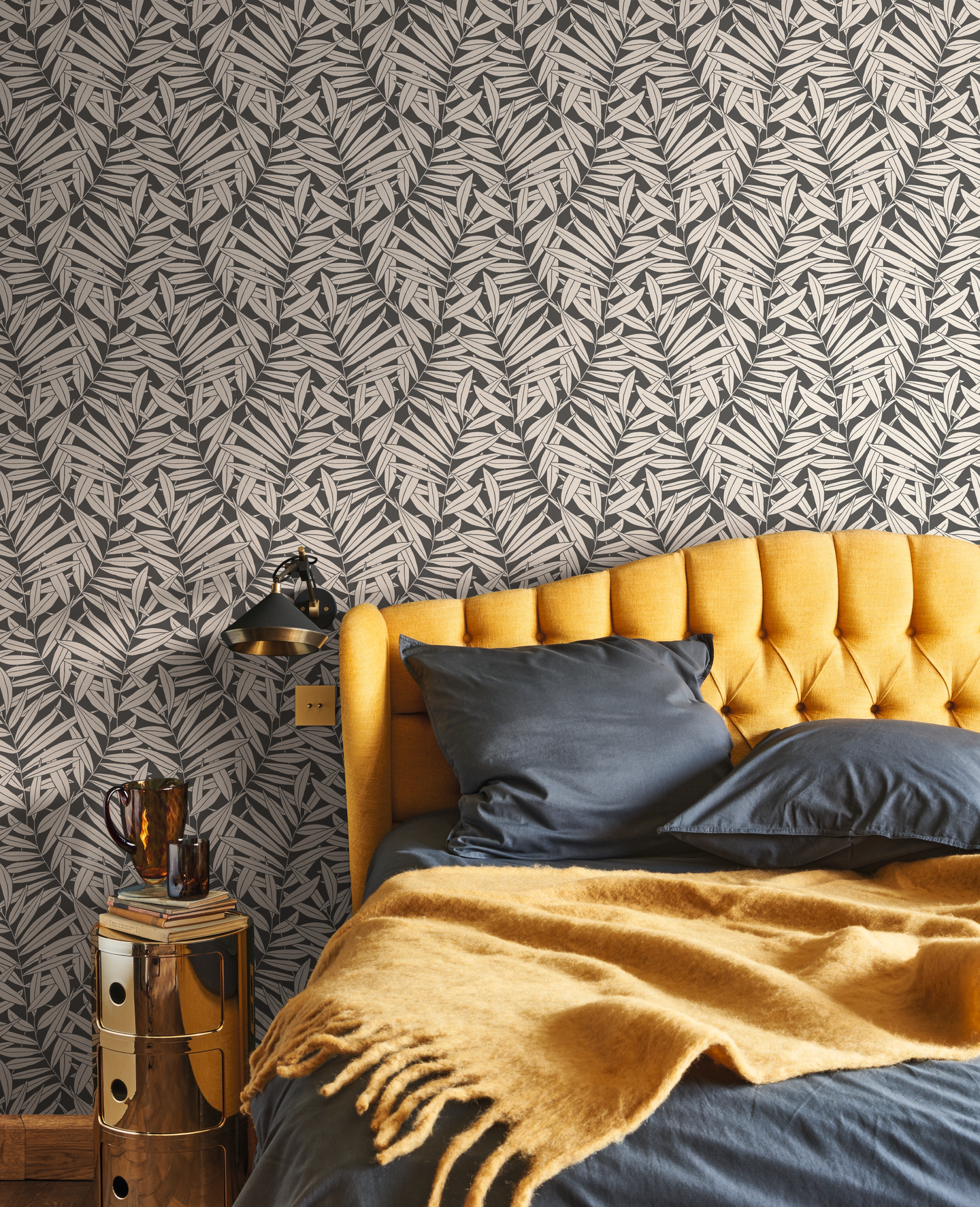 Kuitutapetti Casadeco Derby 89319144 Preston Noir Naturel 10,05m